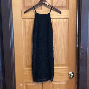 Black lace dress